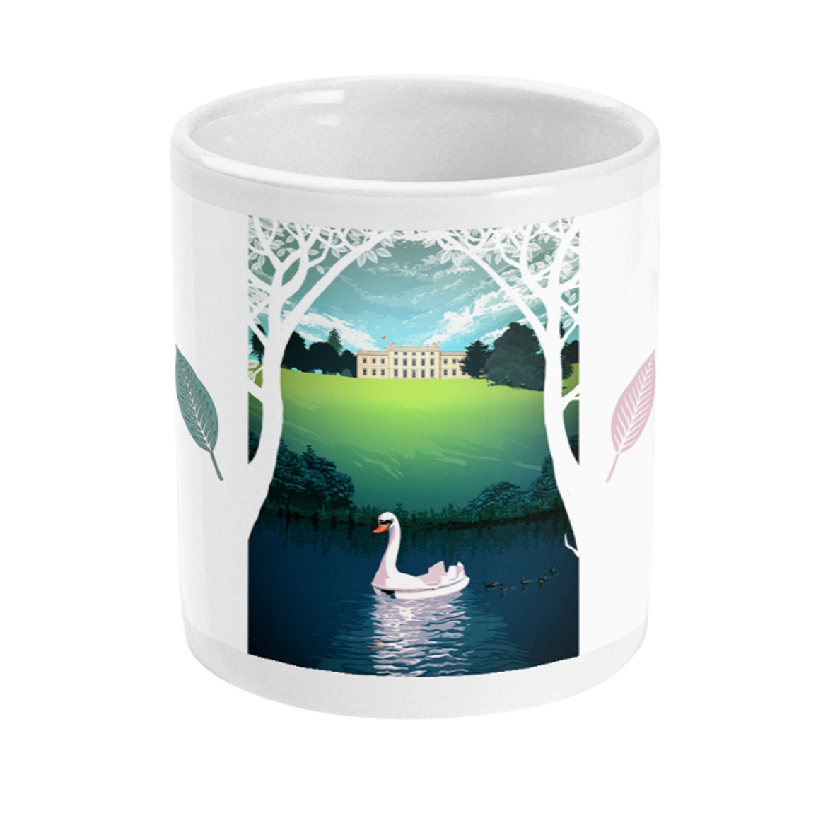 swan boat mug